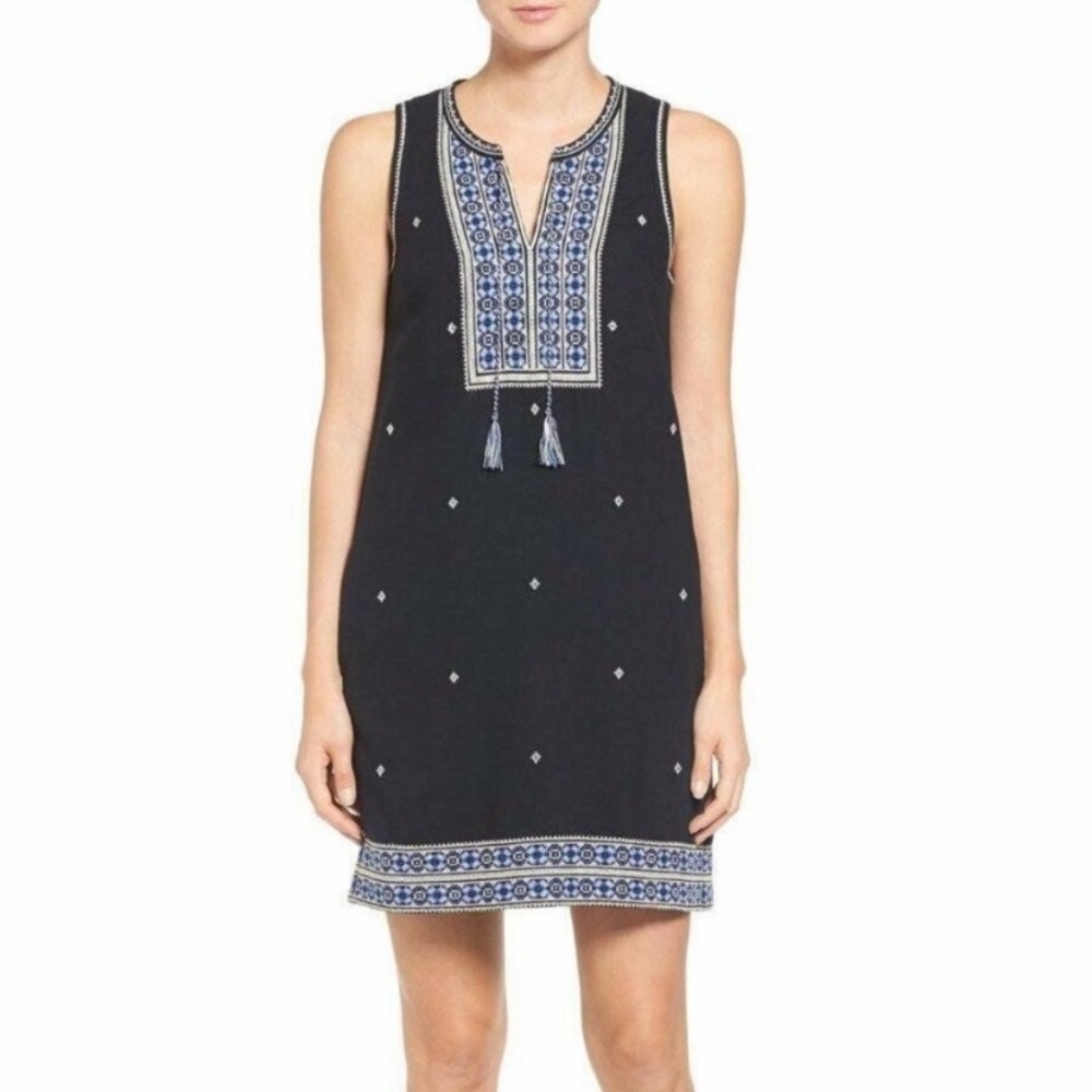 Madewell Suncoast Embroidered Shift Dress NWOT